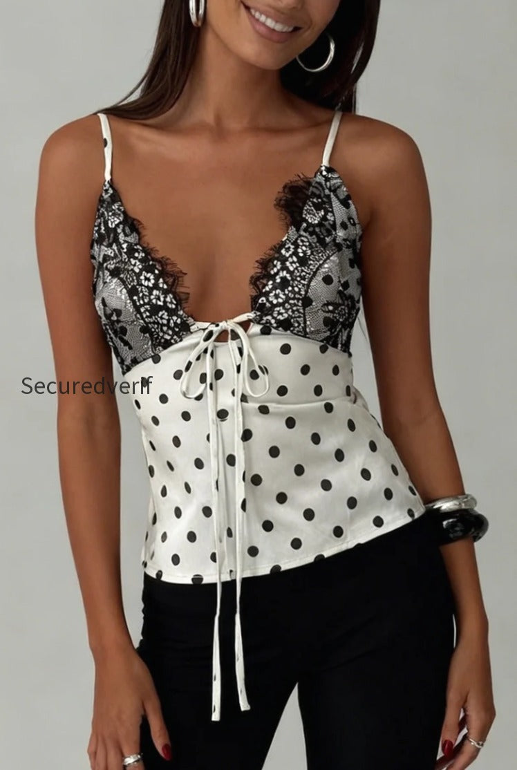 satin-polka-dot-lace-cami-top