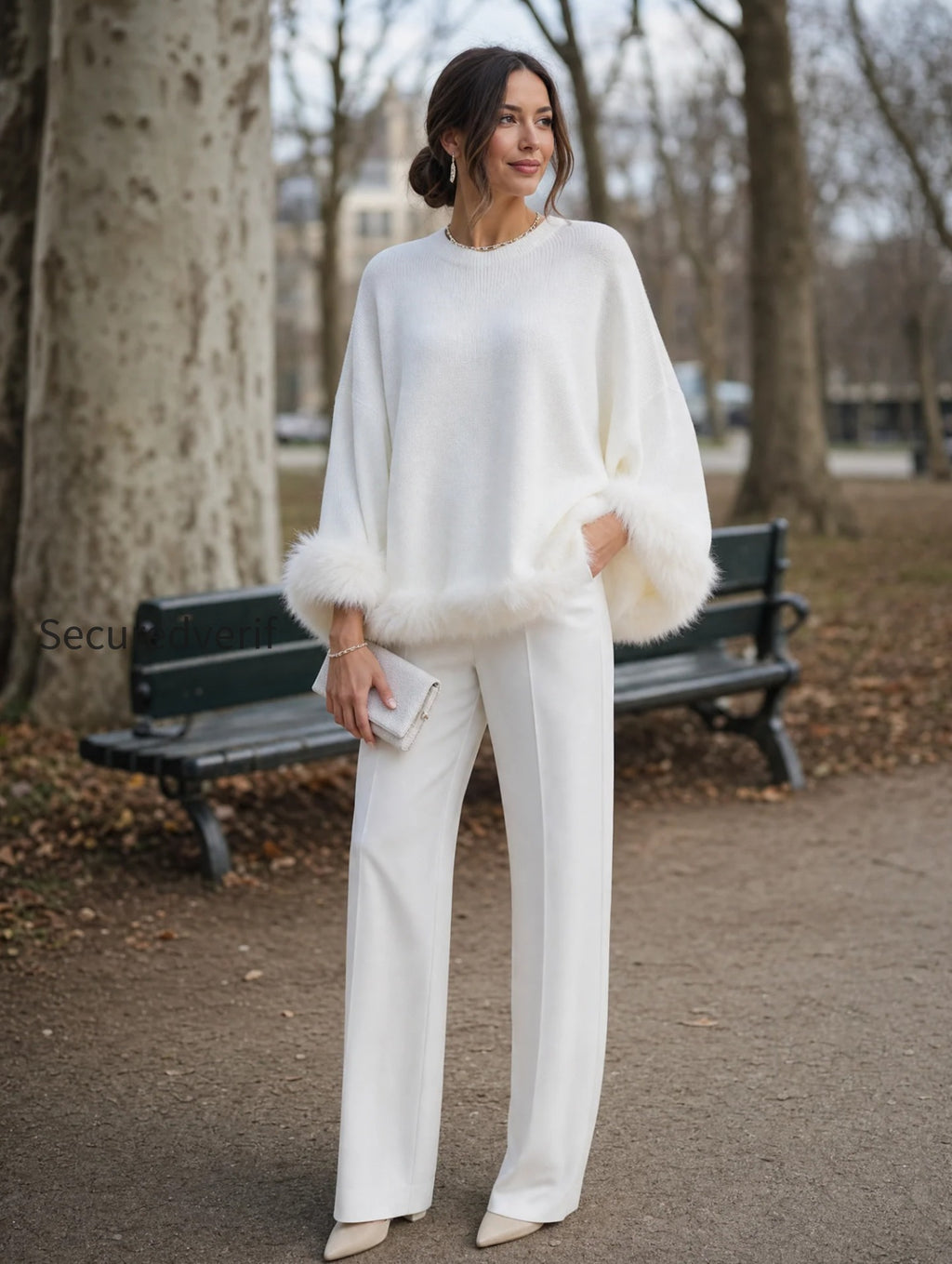elegant-faux-fur-trimmed-knit-sweater