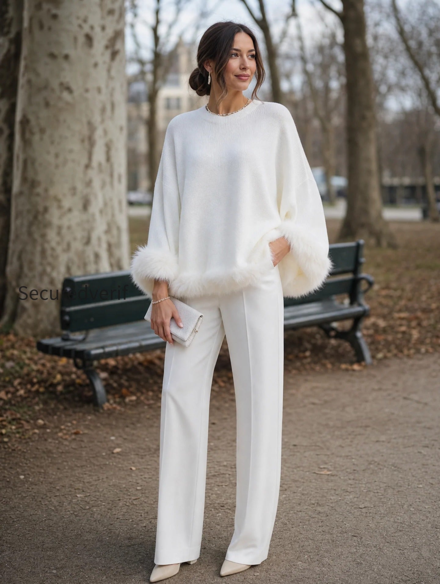 elegant-faux-fur-trimmed-knit-sweater