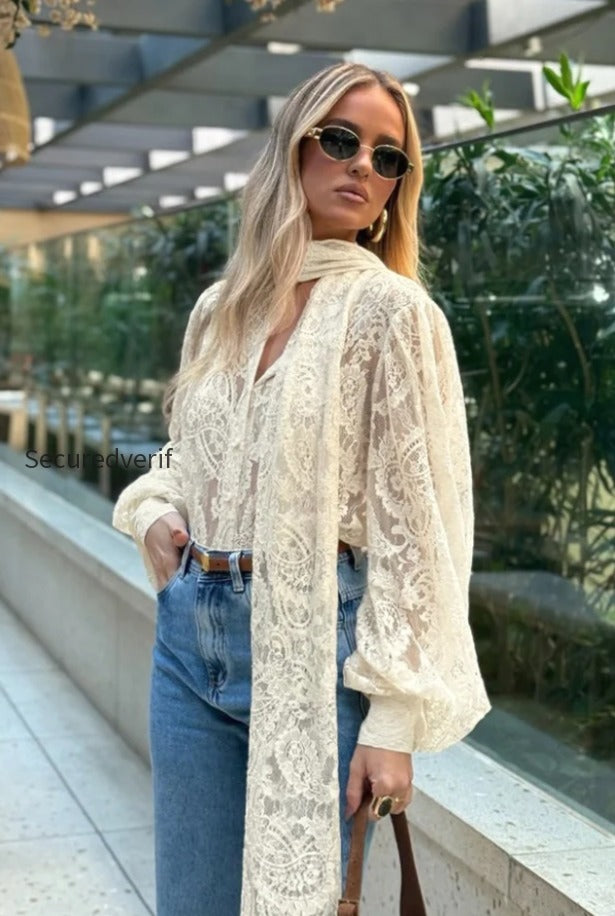 elegant-tie-sheer-lace-long-sleeve-blouse